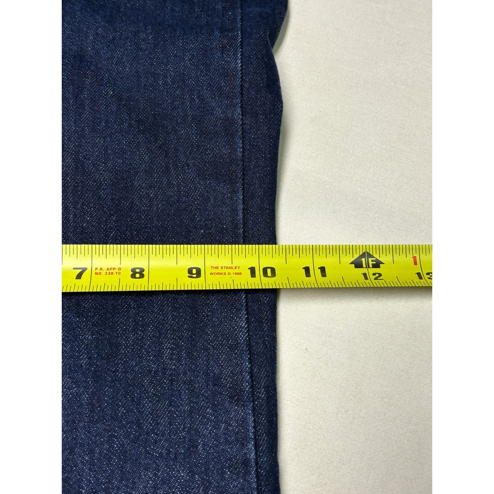 Levis 505 Regular Fit Straight Leg Jeans Mens 42x26 Dark Wash Indigo Denim - Picture 14 of 15